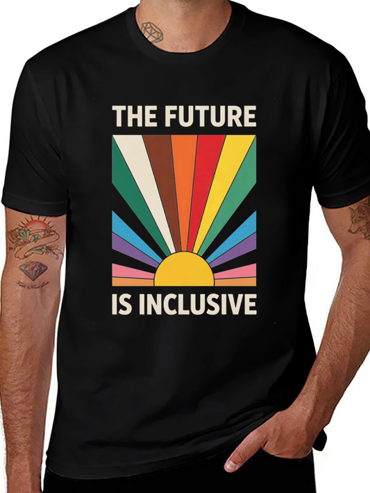 Inclusive Future Graphic Tee - Retro Pride Shirt