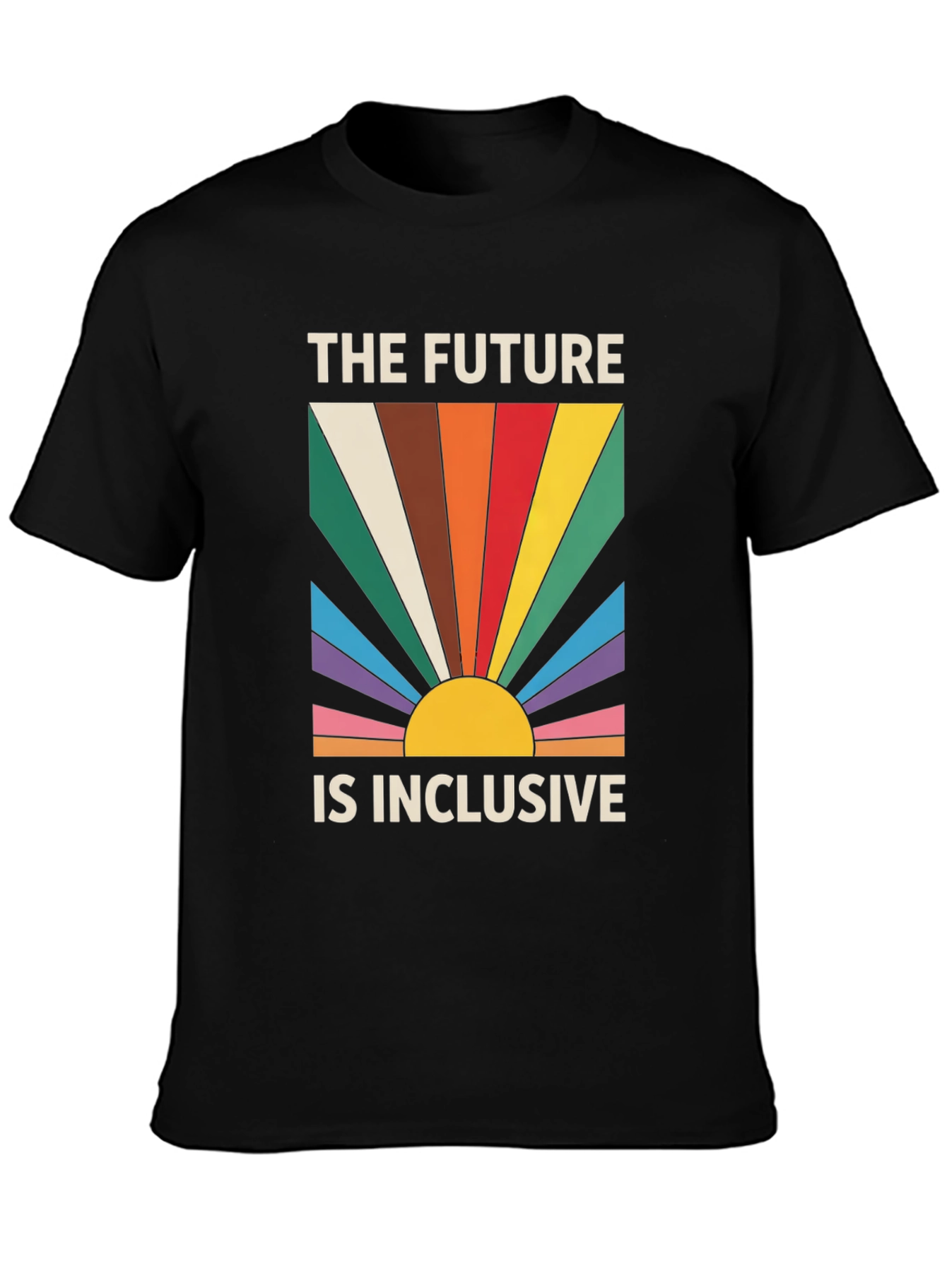 Inclusive Future Graphic Tee - Retro Pride Shirt