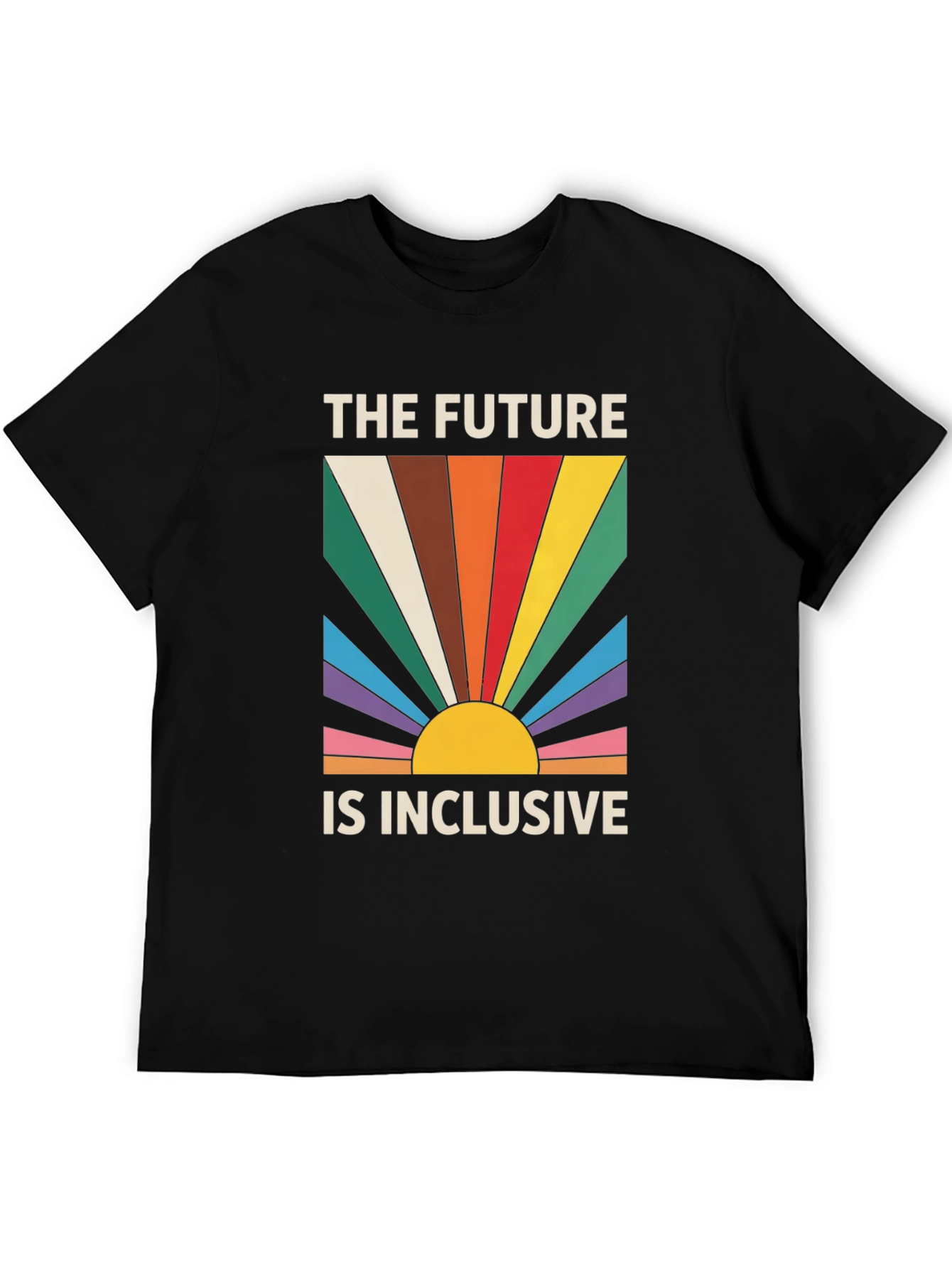 Inclusive Future Graphic Tee - Retro Pride Shirt