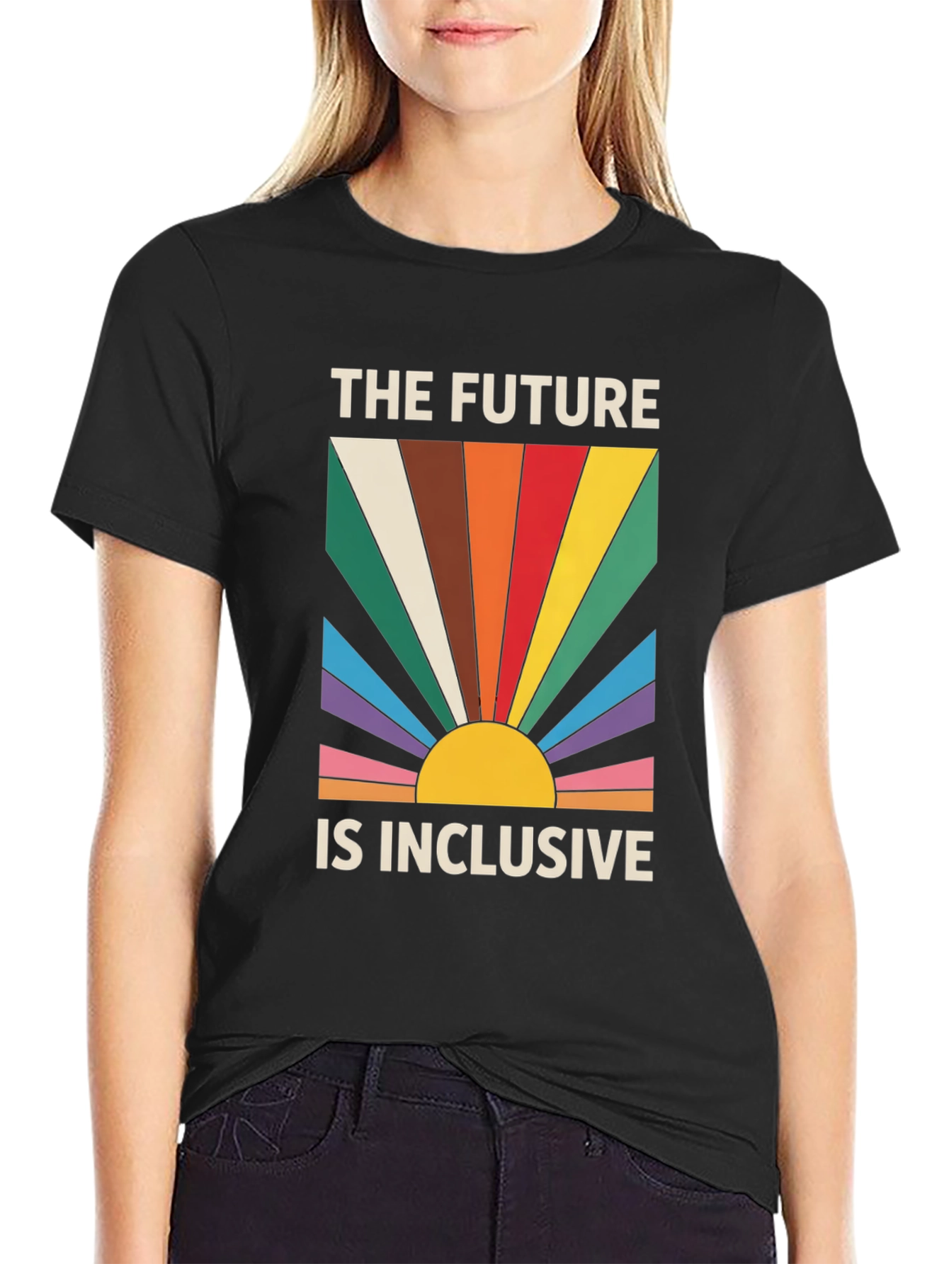 Inclusive Future Graphic Tee - Retro Pride Shirt