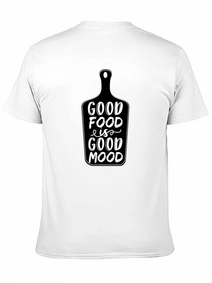 Good Food is Good Mood Black Graphic T-Shirt