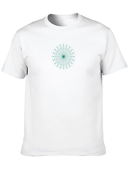 Geometric Mandala Graphic Tee - Modern Menswear