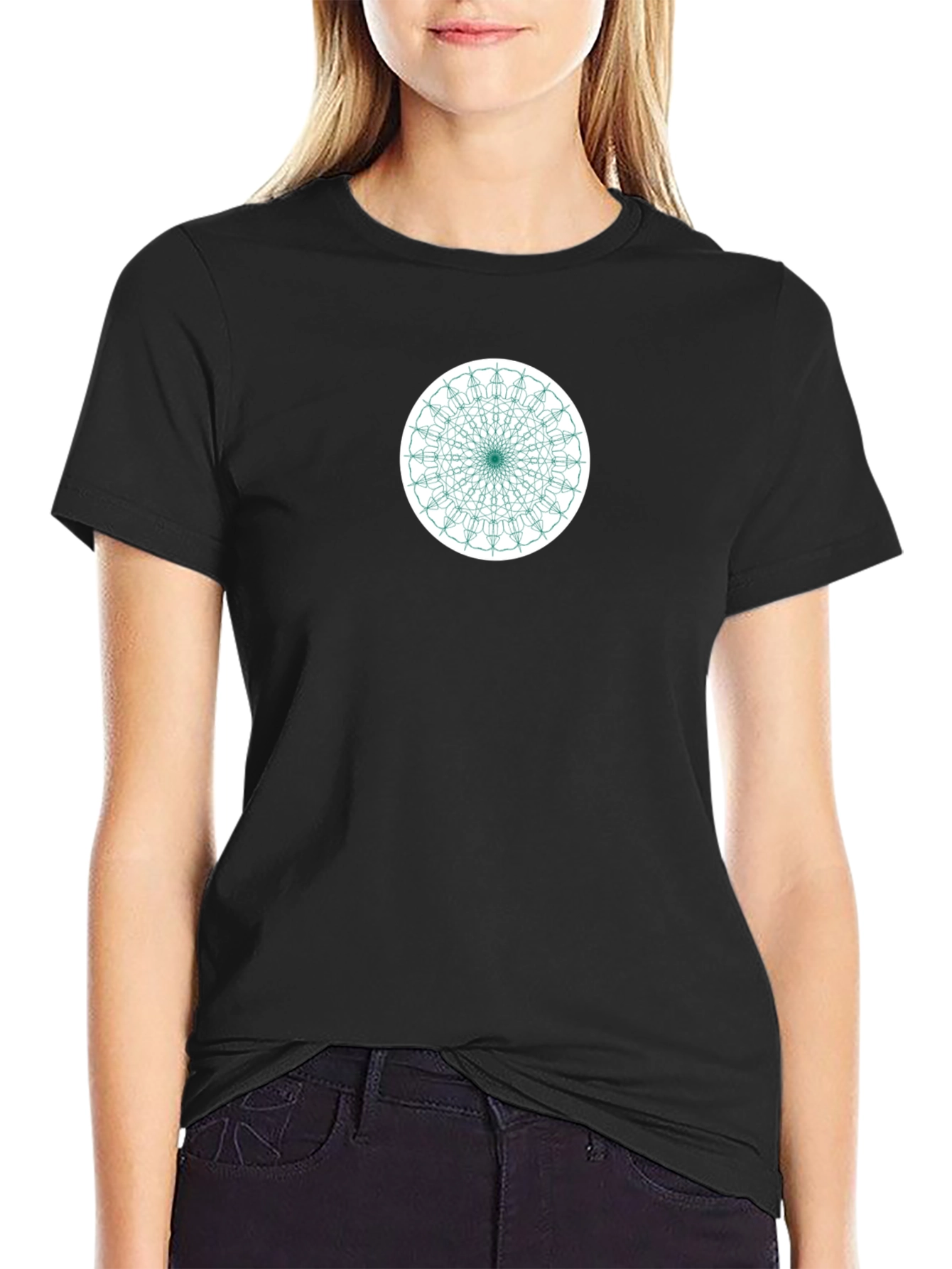 Geometric Mandala Graphic Tee - Modern Menswear