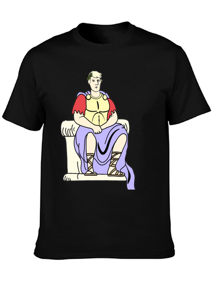 Roman Emperor Graphic Tee - Black