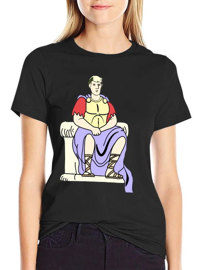 Roman Emperor Graphic Tee - Black