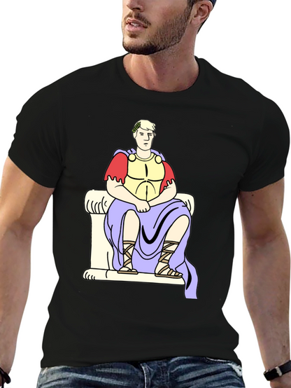 Roman Emperor Graphic Tee - Black