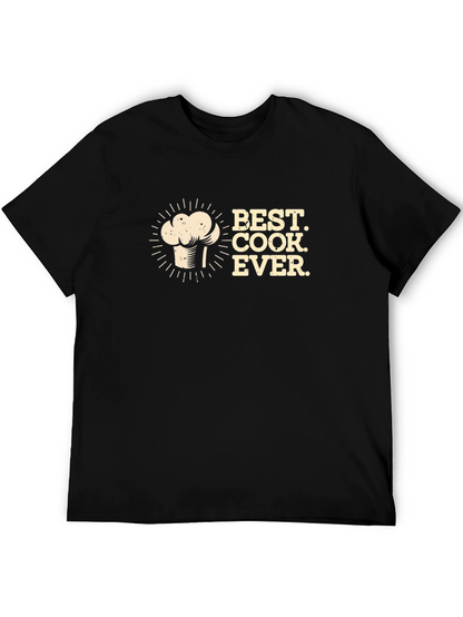 Best Cook Ever Black Graphic T-Shirt