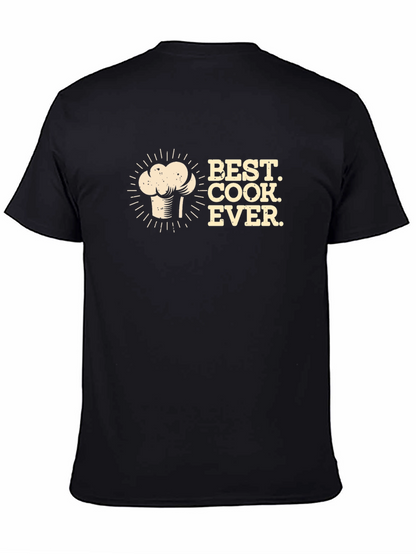 Best Cook Ever Black Graphic T-Shirt