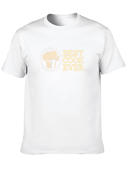 Best Cook Ever Black Graphic T-Shirt