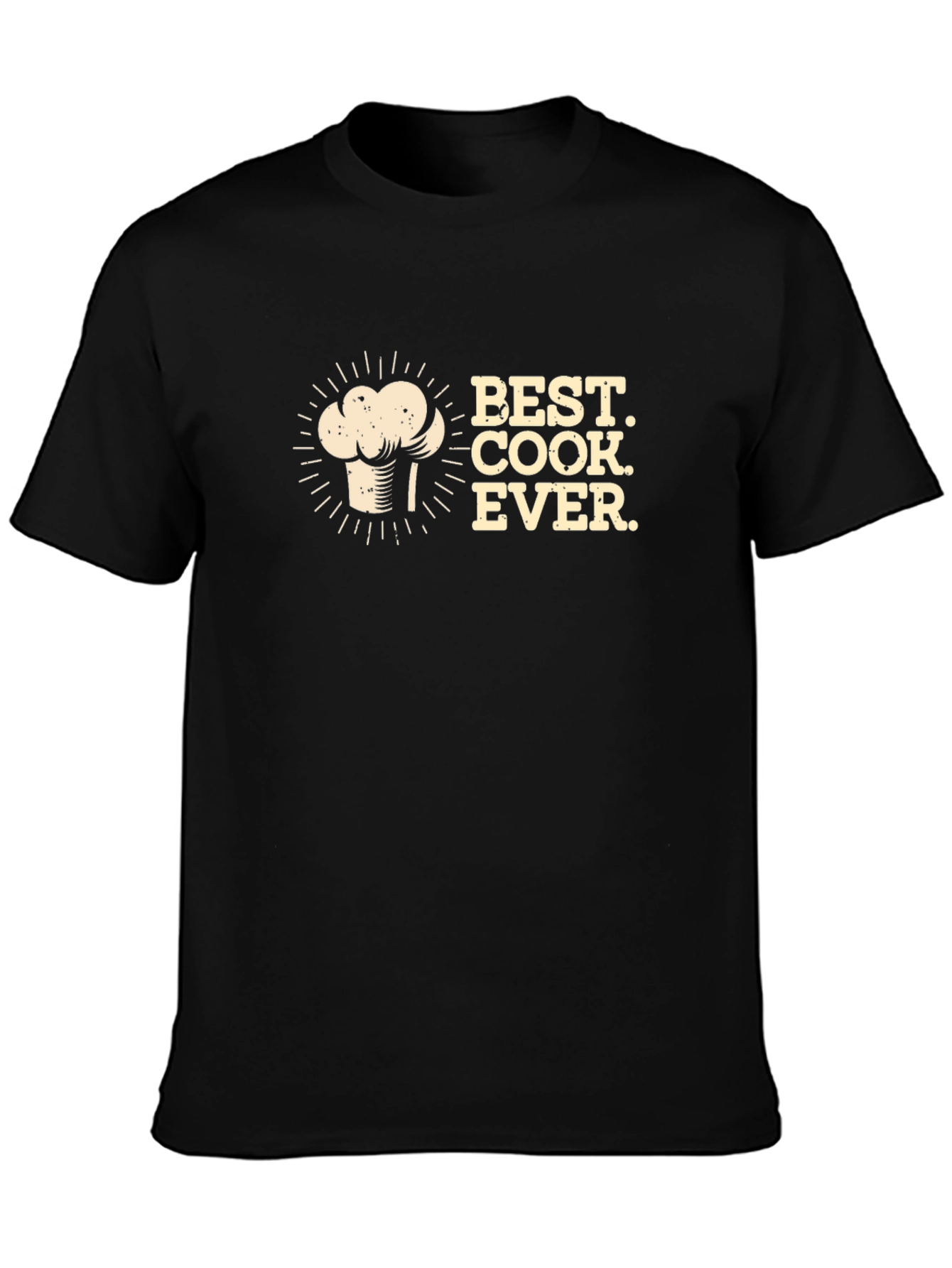 Best Cook Ever Black Graphic T-Shirt