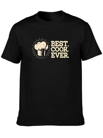 Best Cook Ever Black Graphic T-Shirt