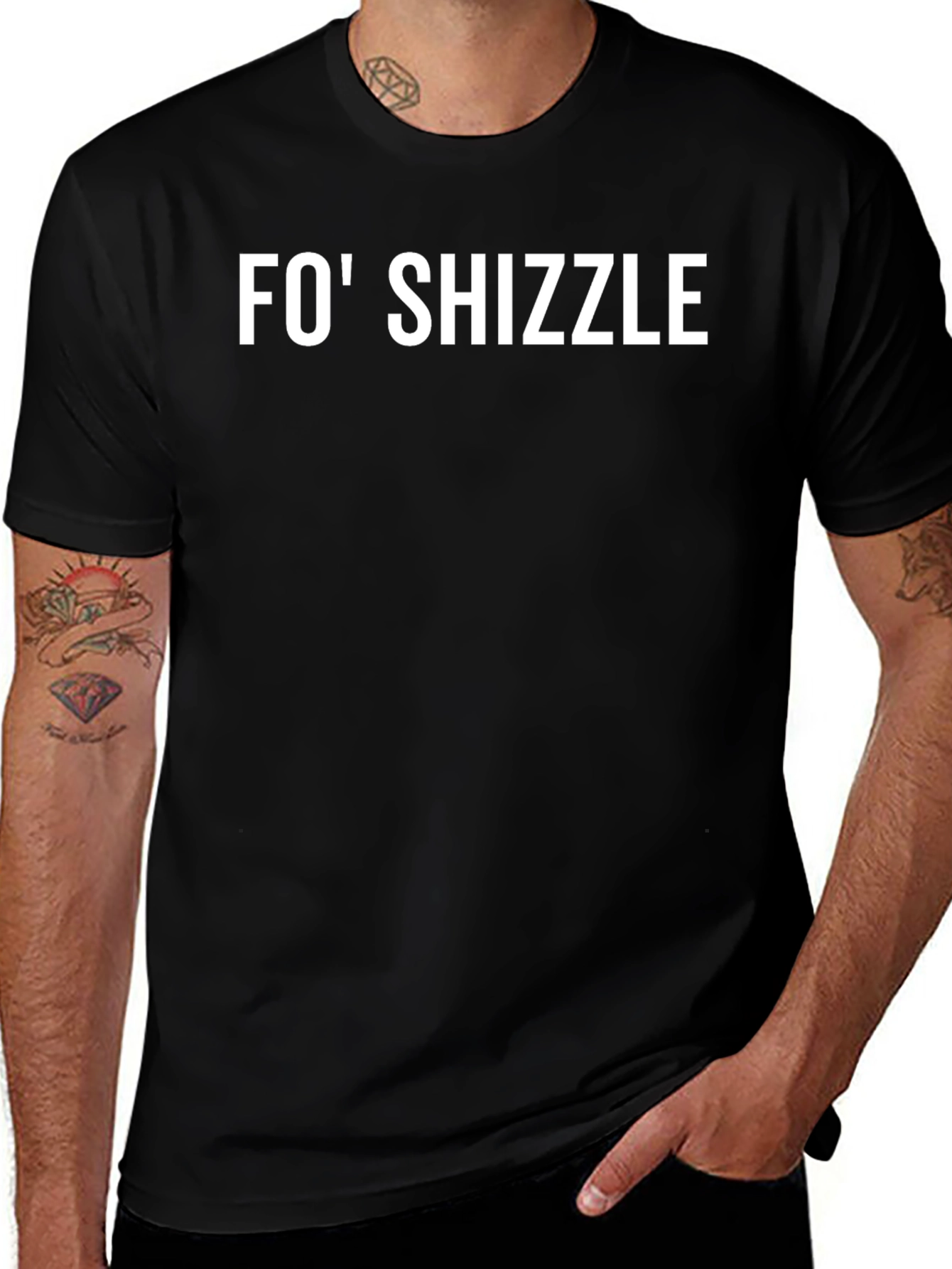 Fo Shizzle Black Graphic Tee