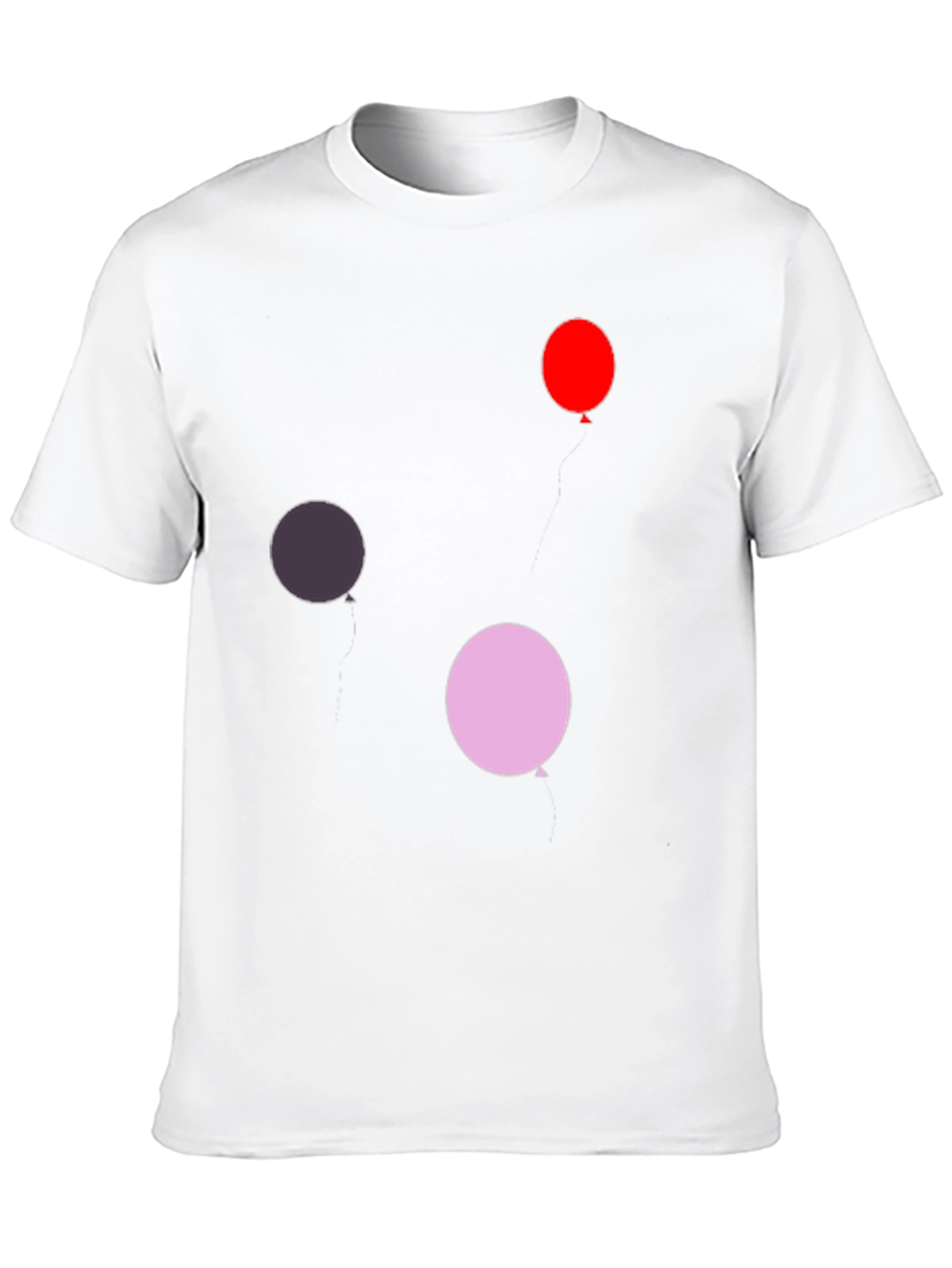 Balloon Print Black T-Shirt