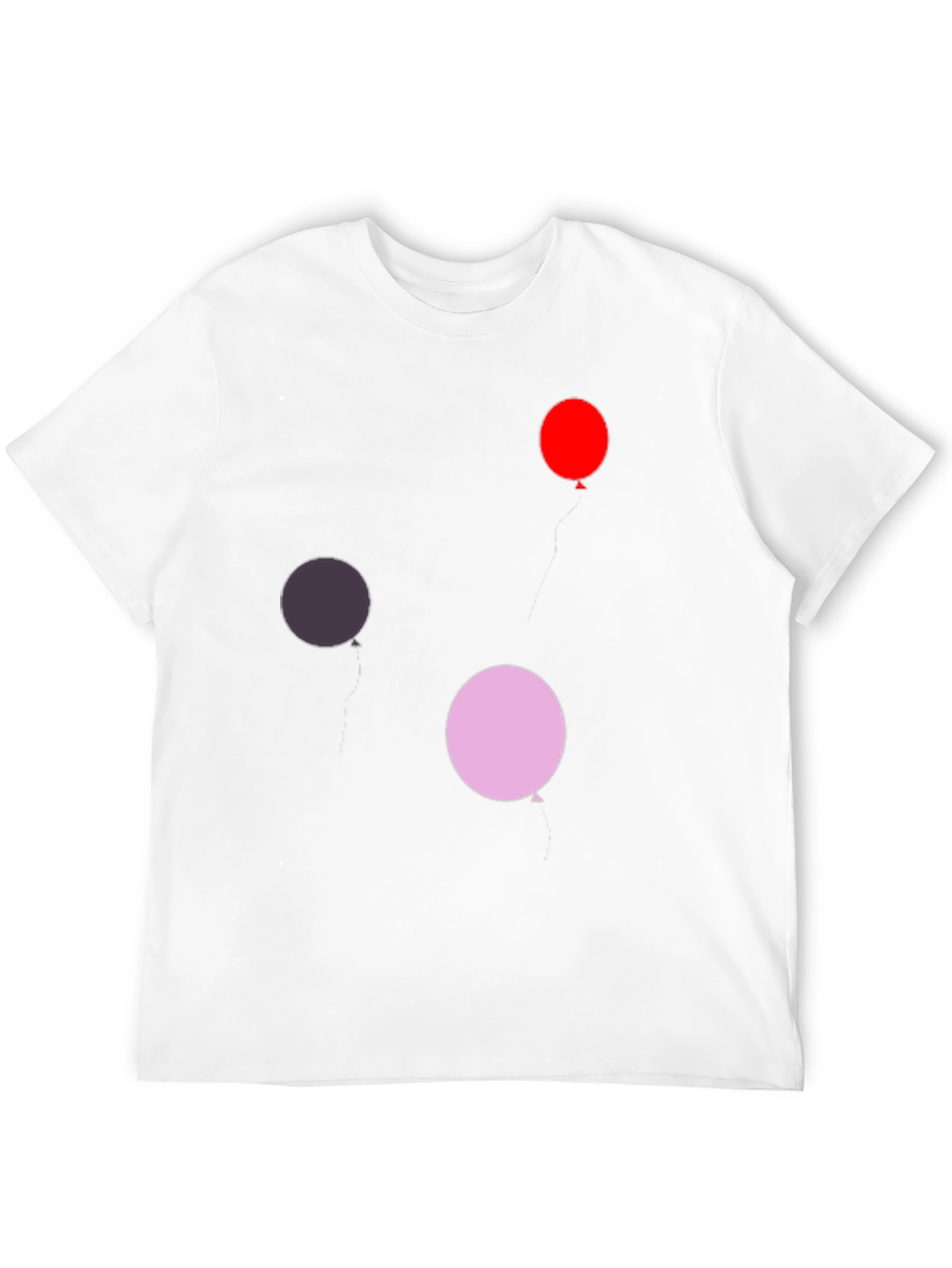 Balloon Print Black T-Shirt