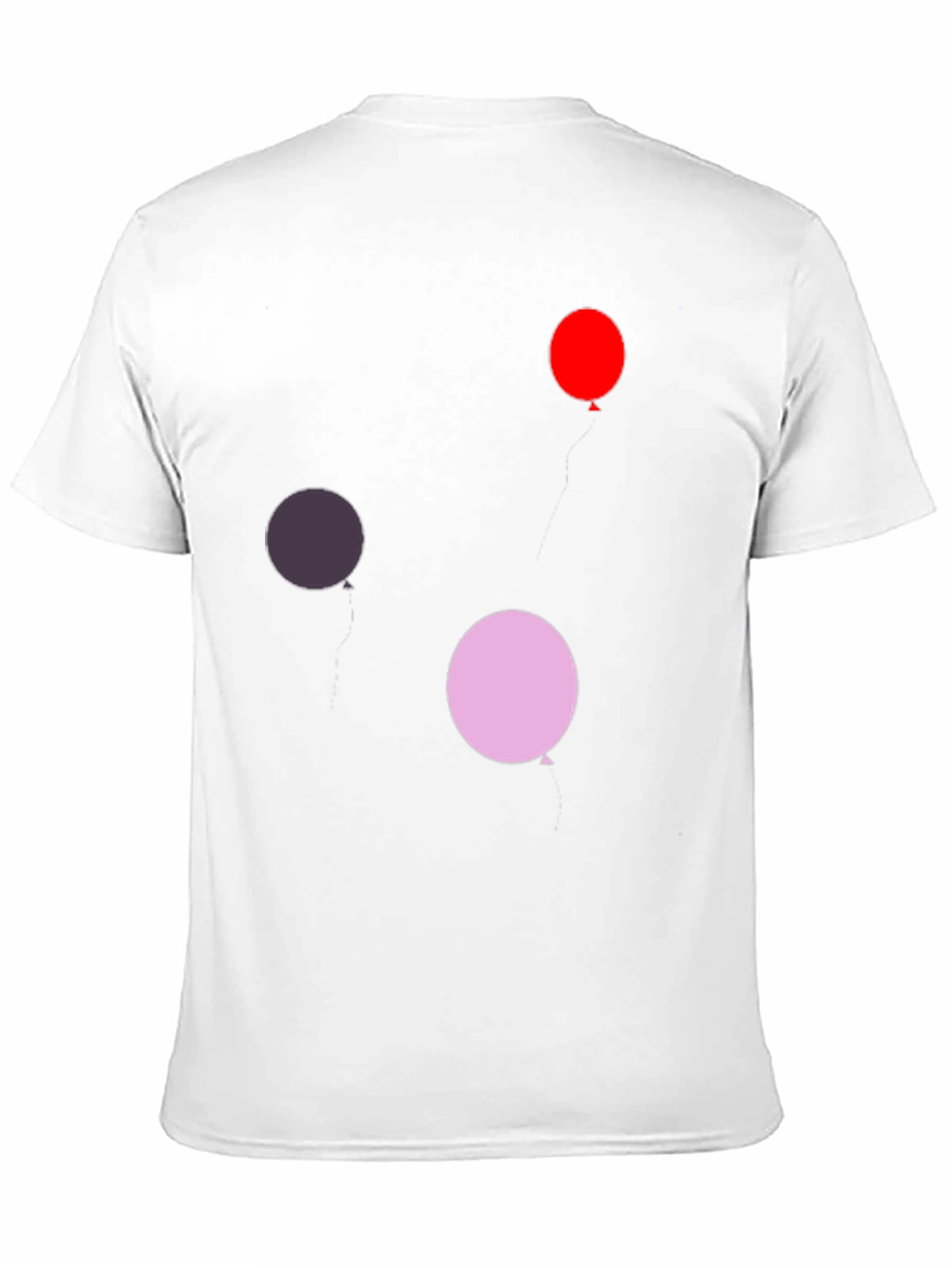 Balloon Print Black T-Shirt