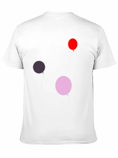 Balloon Print Black T-Shirt