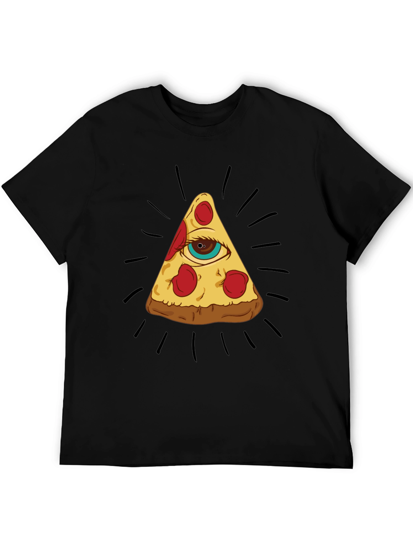 Pizza Eye T-Shirt - Illuminati Foodie Tee