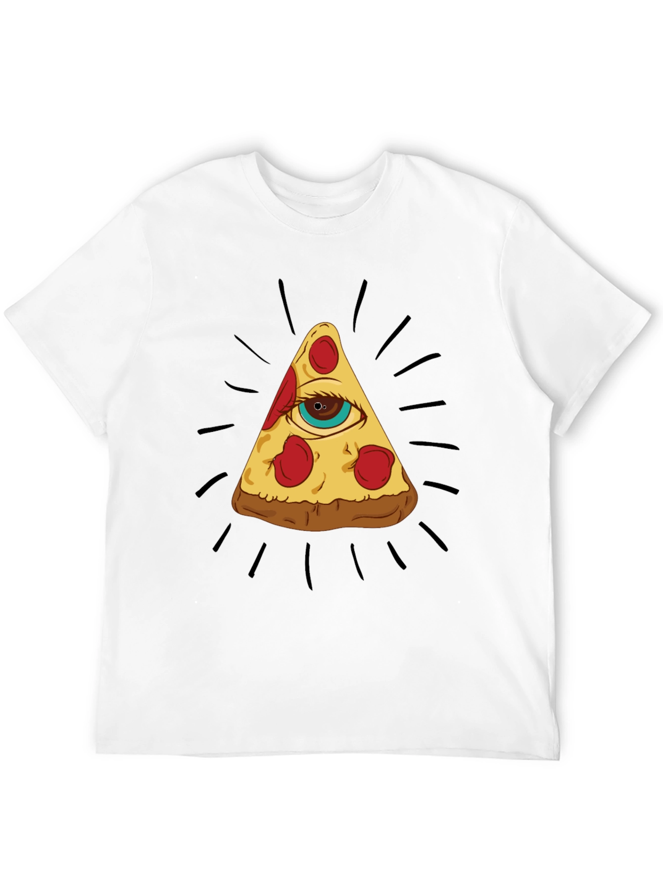 Pizza Eye T-Shirt - Illuminati Foodie Tee
