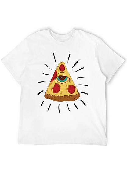 Pizza Eye T-Shirt - Illuminati Foodie Tee