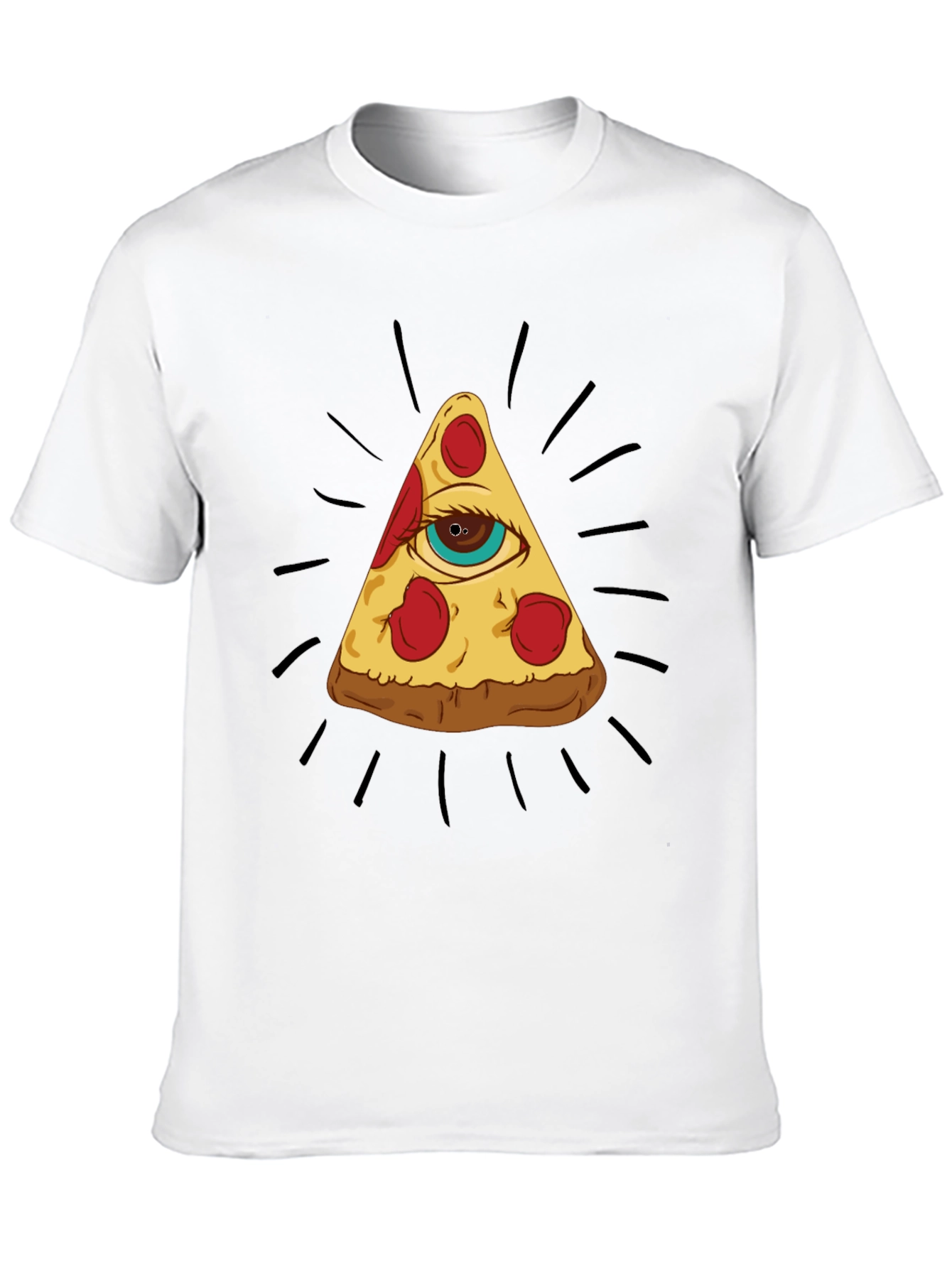 Pizza Eye T-Shirt - Illuminati Foodie Tee