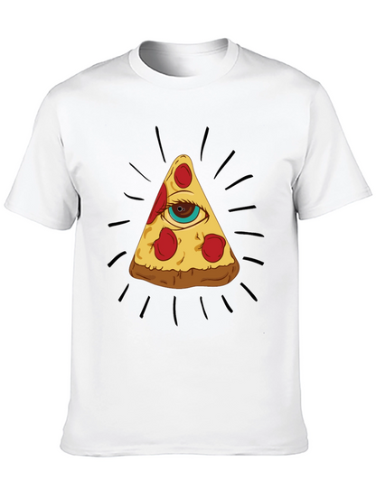 Pizza Eye T-Shirt - Illuminati Foodie Tee