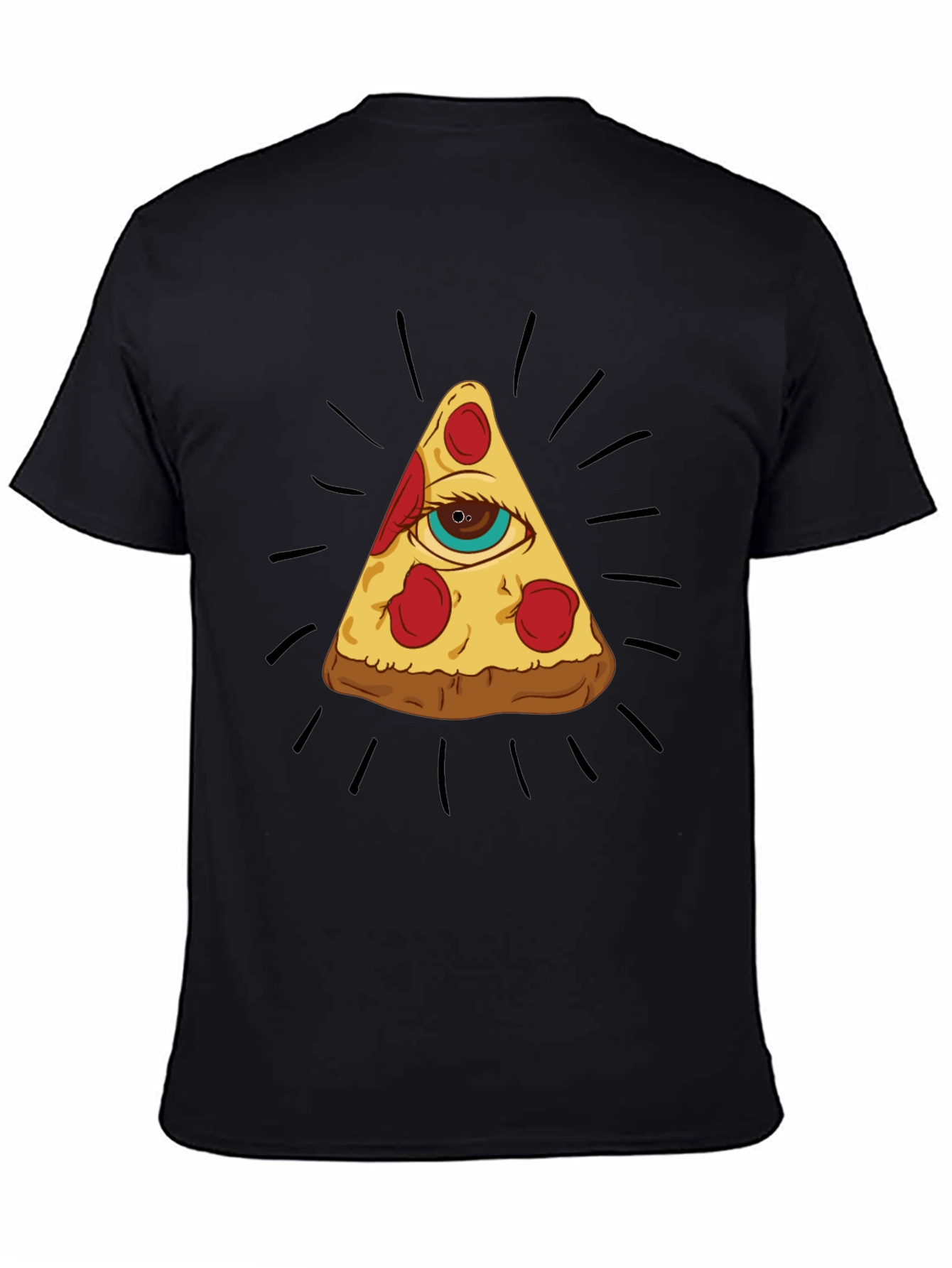 Pizza Eye T-Shirt - Illuminati Foodie Tee
