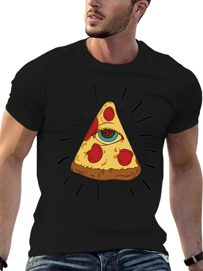 Pizza Eye T-Shirt - Illuminati Foodie Tee