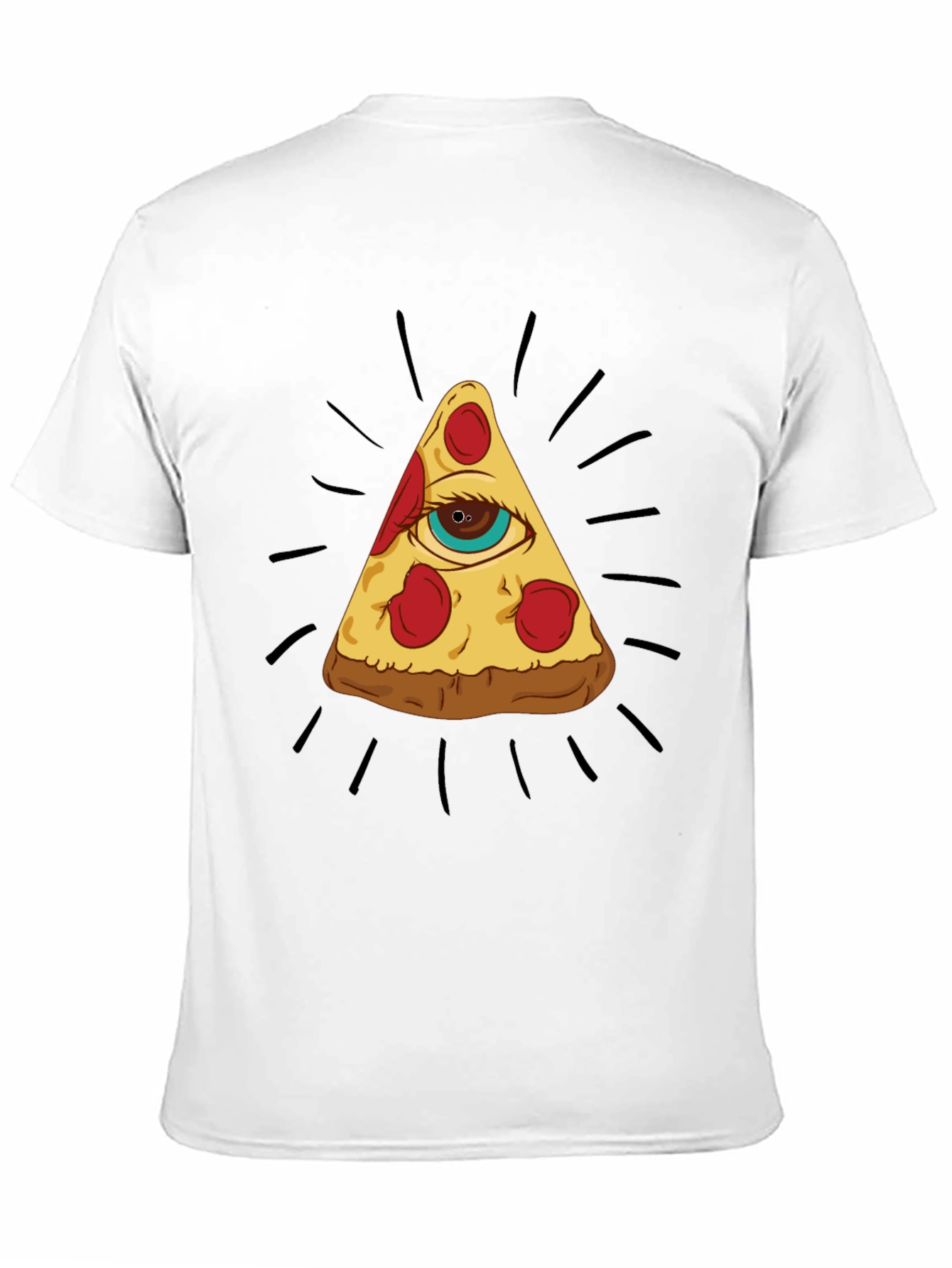 Pizza Eye T-Shirt - Illuminati Foodie Tee