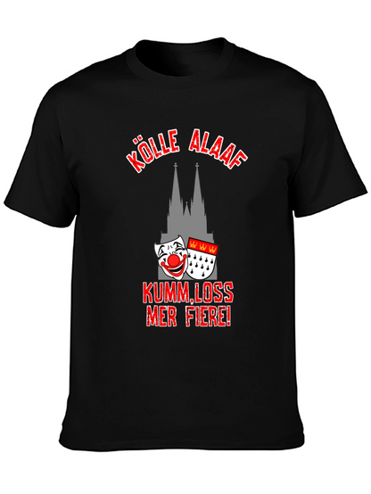 Kölle Alaaf Black T-Shirt - Cologne Carnival Tee