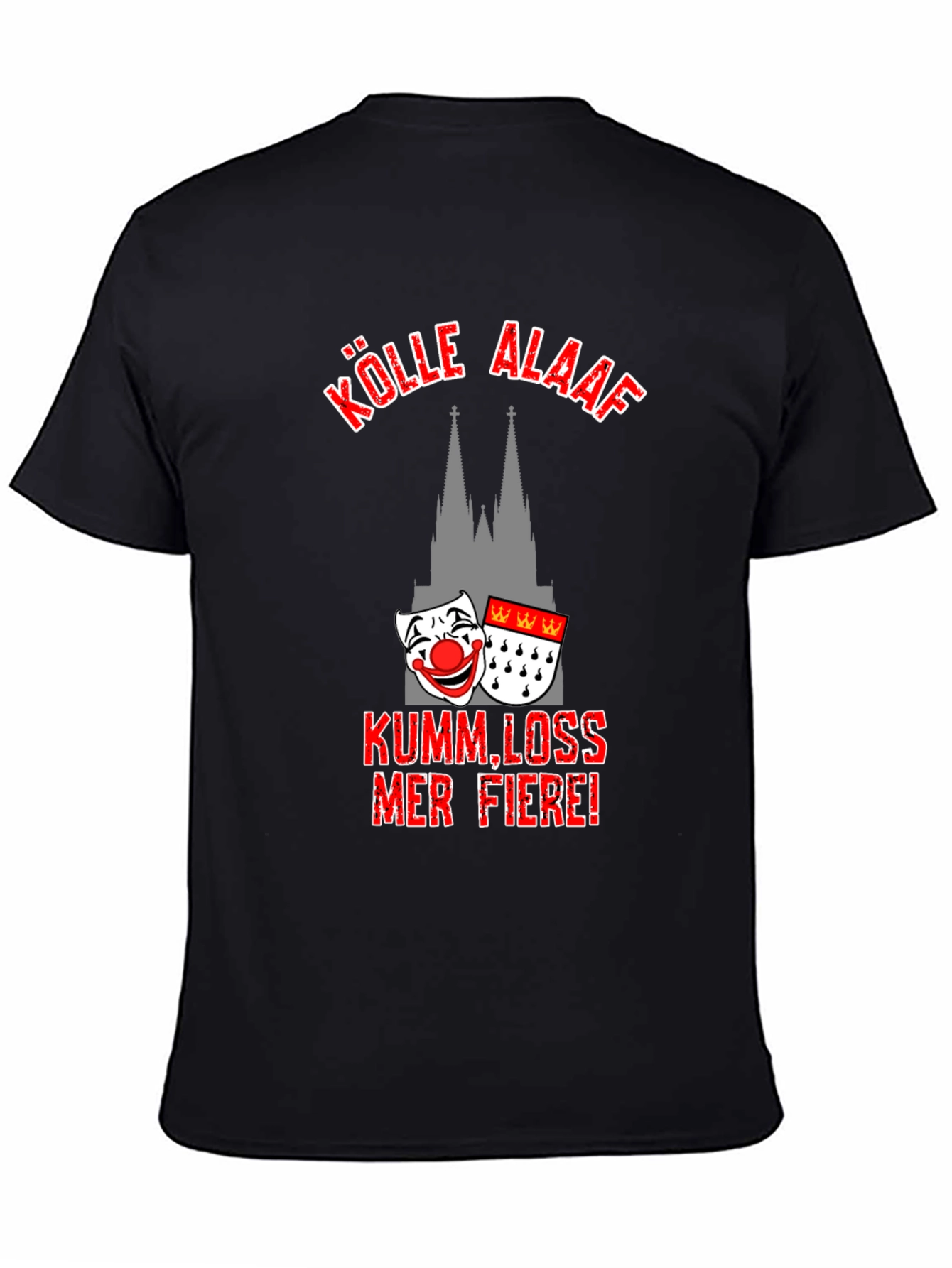 Kölle Alaaf Black T-Shirt - Cologne Carnival Tee