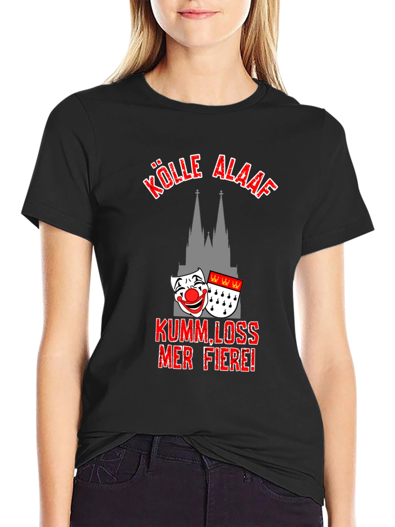 Kölle Alaaf Black T-Shirt - Cologne Carnival Tee