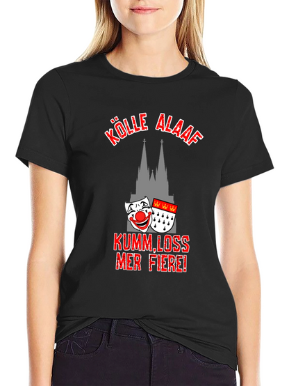 Kölle Alaaf Black T-Shirt - Cologne Carnival Tee
