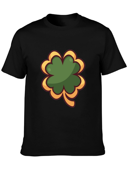 Shamrock Graphic Black T-Shirt - Lucky Charm Tee