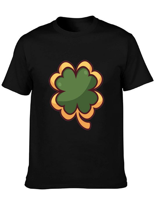 Shamrock Graphic Black T-Shirt - Lucky Charm Tee
