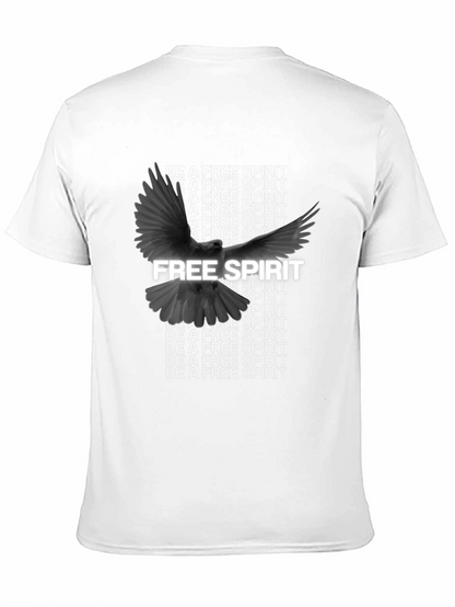 Free Spirit Dove Graphic T-Shirt - Black
