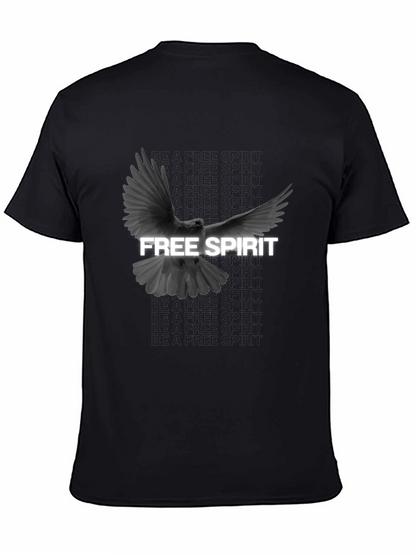 Free Spirit Dove Graphic T-Shirt - Black