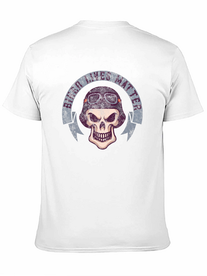 Biker Lives Matter Skull T-Shirt