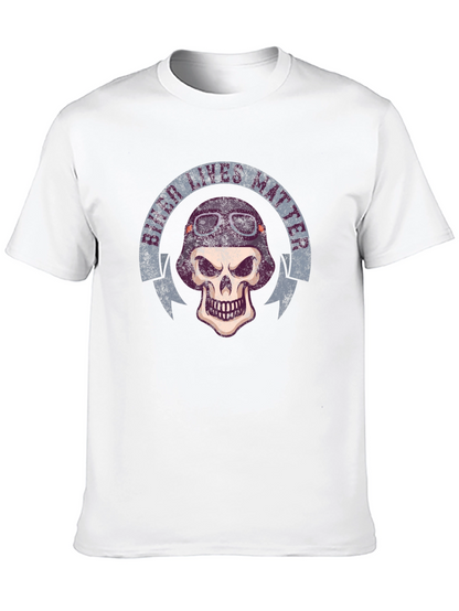 Biker Lives Matter Skull T-Shirt