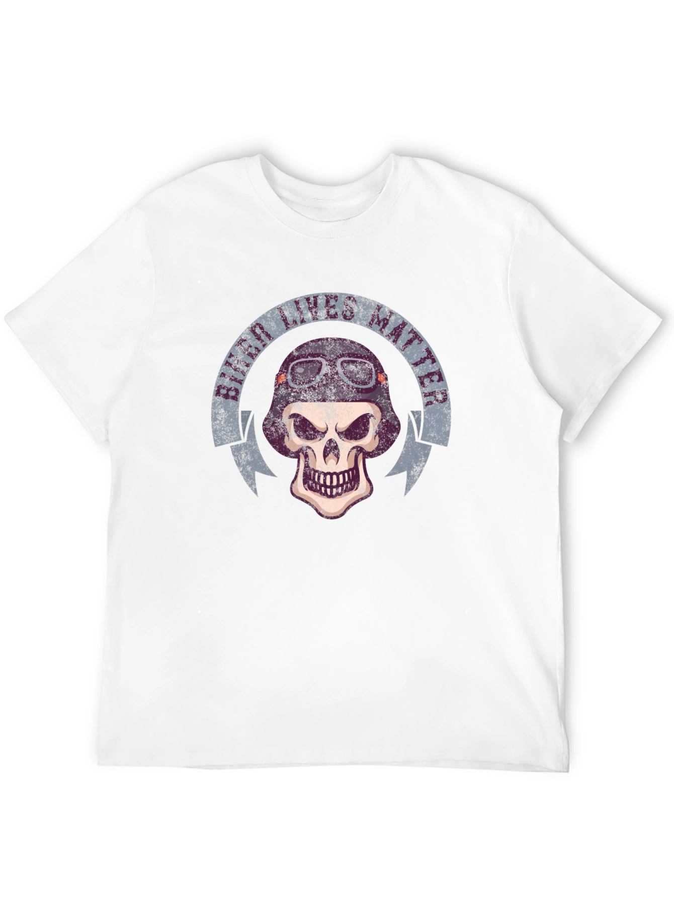 Biker Lives Matter Skull T-Shirt