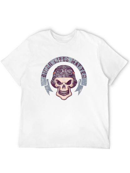 Biker Lives Matter Skull T-Shirt