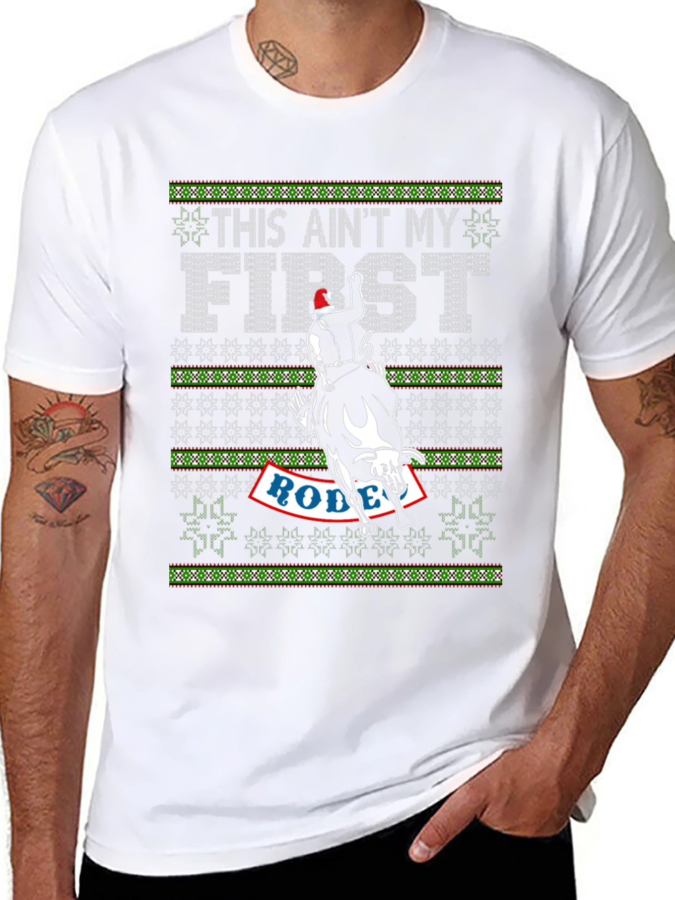 This Aint My First Rodeo Christmas T-Shirt
