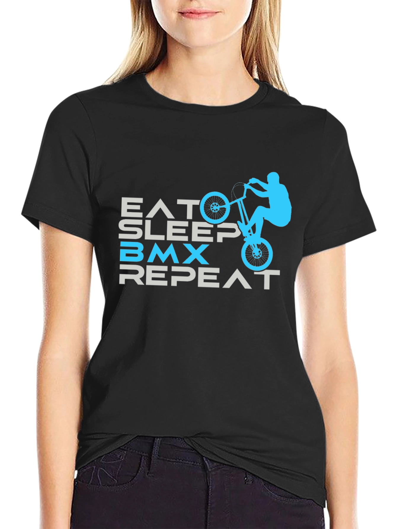 Eat Sleep BMX Repeat Graphic Tee