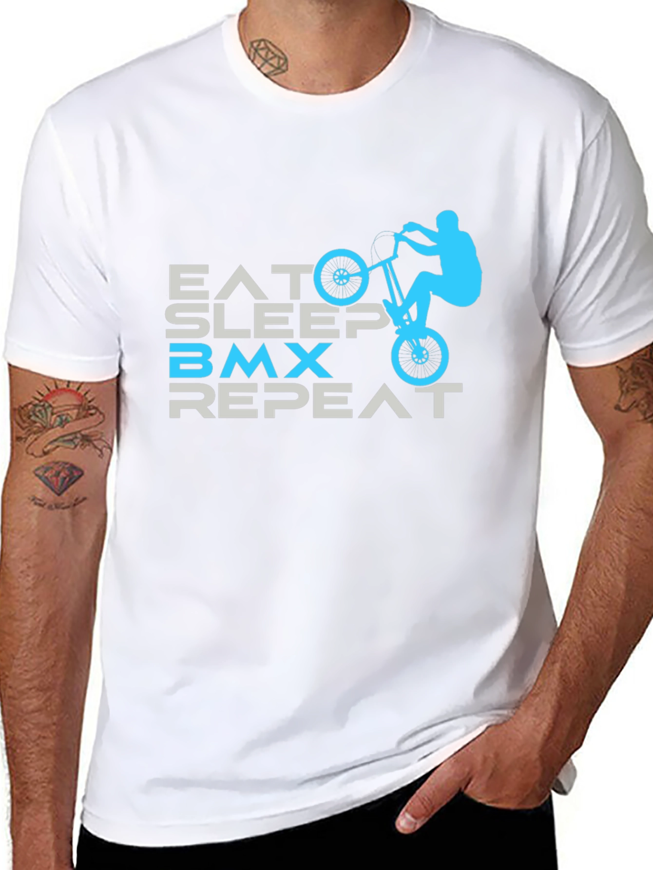 Eat Sleep BMX Repeat Graphic Tee