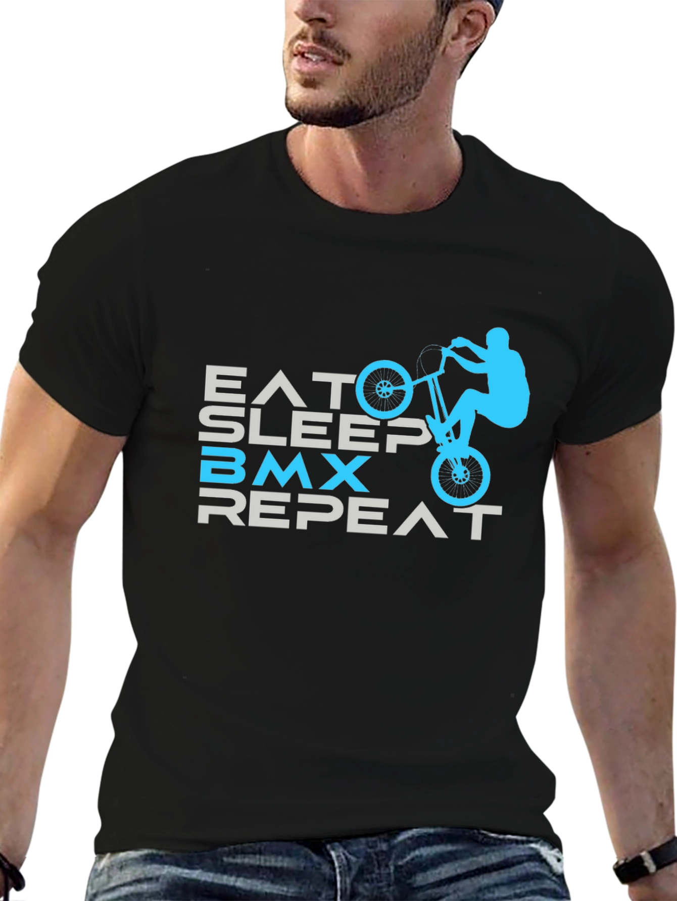 Eat Sleep BMX Repeat Graphic Tee