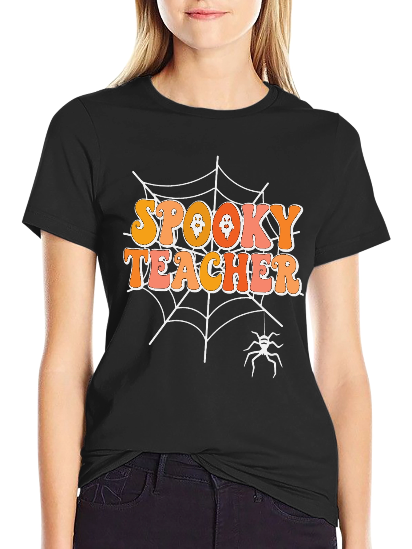 Spooky Teacher Halloween T-Shirt