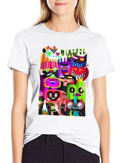 Mindful Monsters Graphic Print T-Shirt