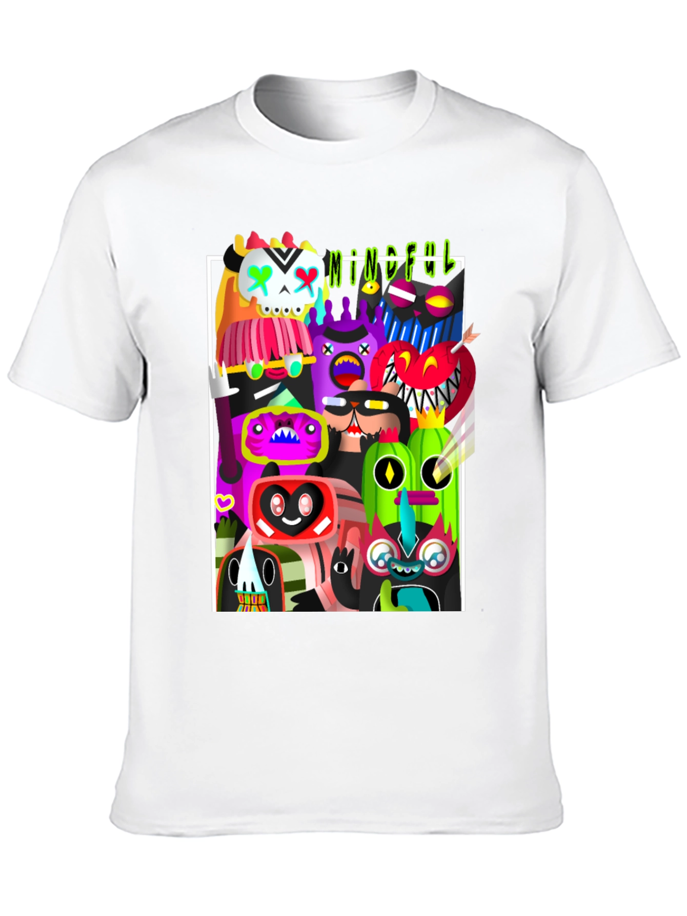 Mindful Monsters Graphic Print T-Shirt
