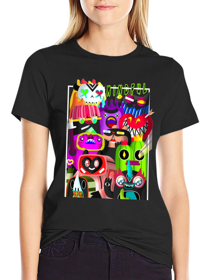 Mindful Monsters Graphic Print T-Shirt