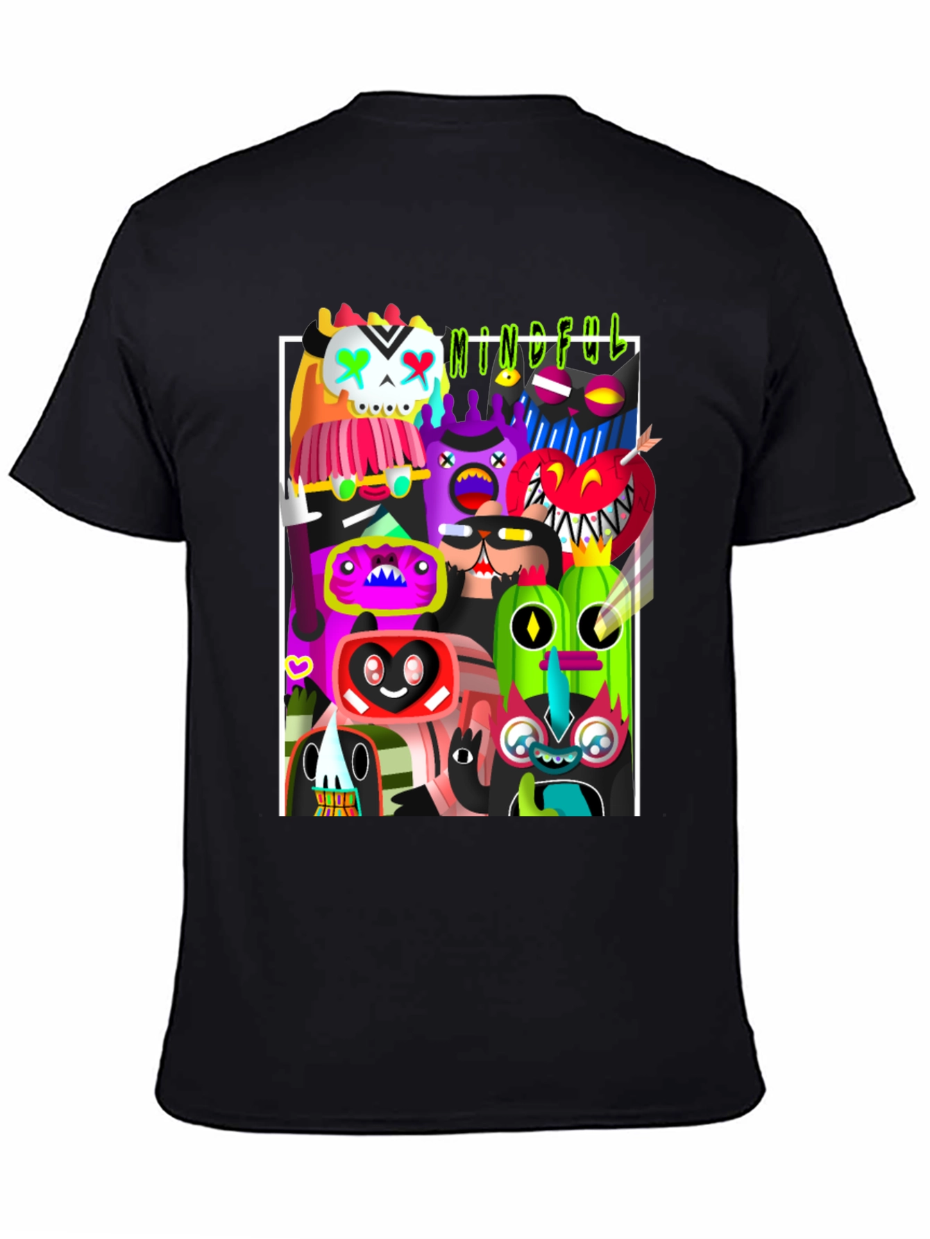 Mindful Monsters Graphic Print T-Shirt