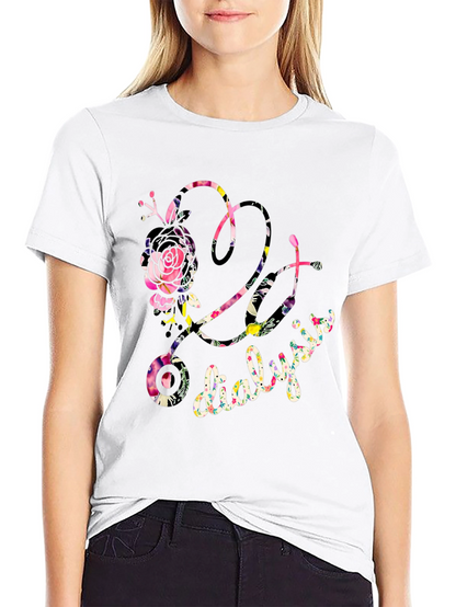 Floral Dialysis Tee - Stylish Medical Support